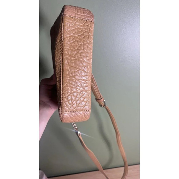 B12 Tory Burch Fleming Tan Leather Convertible Shoulder Bag - Picture 12 of 13